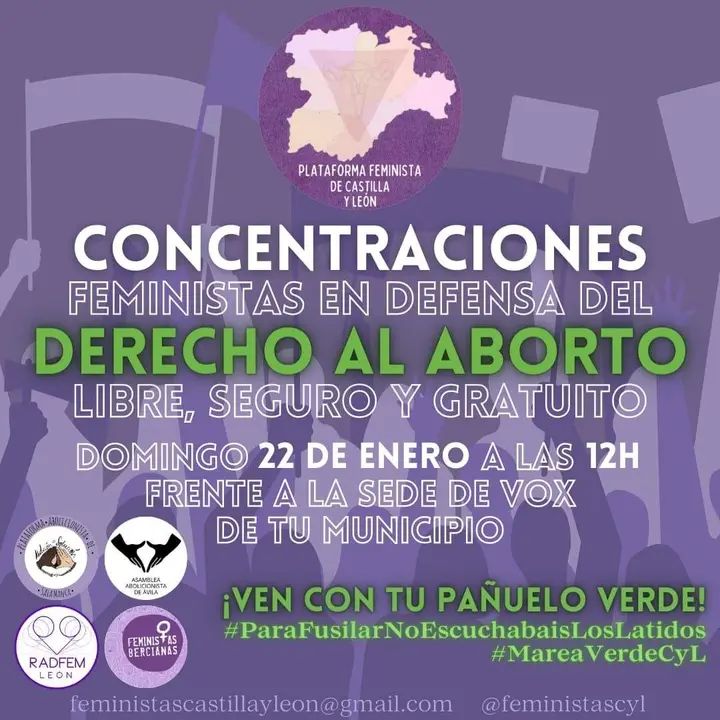 Concentraciones en Castilla y León