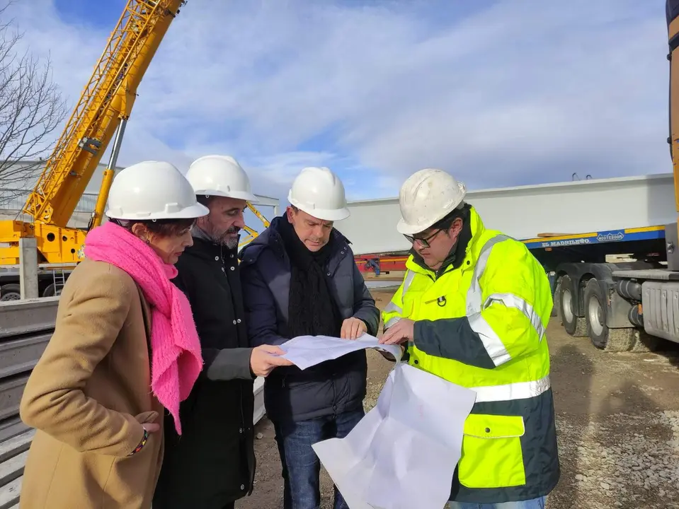 Visita a las obras del nuevo Parque de Bomberos Zamora Rural