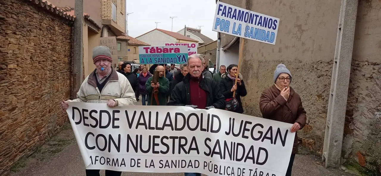 Movilización de la Plataforma por una Sanidad Pública Digna de la Zona Básica de Salud de Tábara