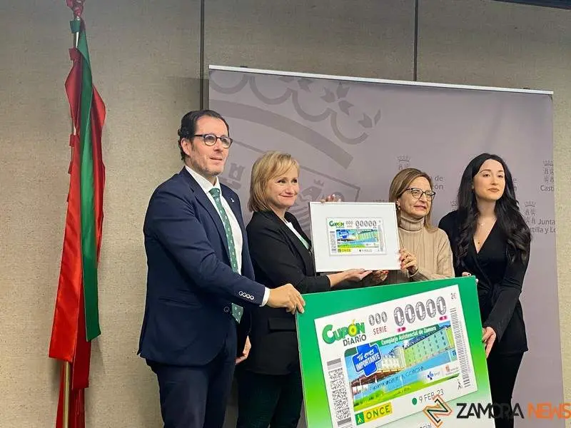 cupón de la ONCE dedicado al Complejo Asistencial de Zamora
