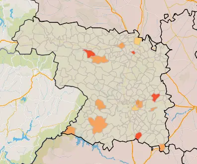 Mapa IA municipios a siete días (3 de febrero)