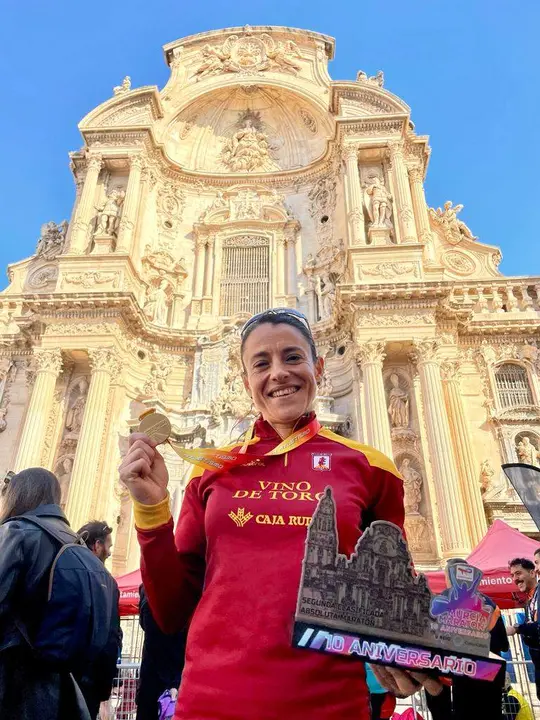 Verónica Sánchez con el oro