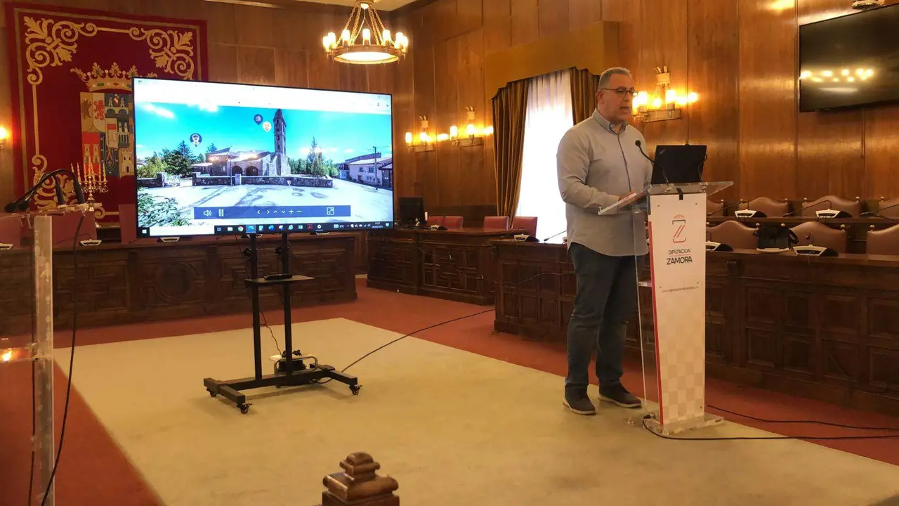 Jesús María Prada durante la presentación de Zamora 360