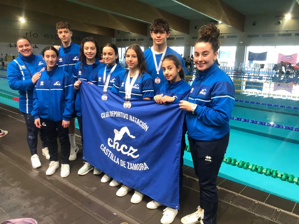 Deportistas del Club Deportivo Natación Castilla Zamora