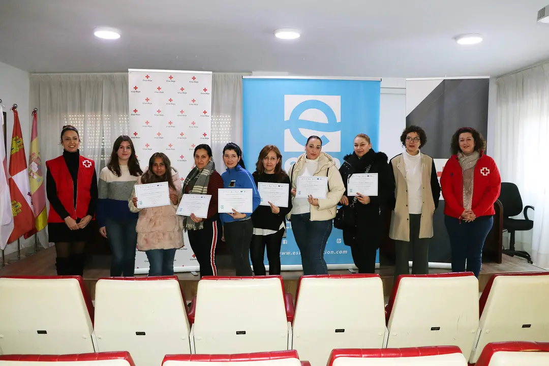 Entrega de diplomas cruz roja