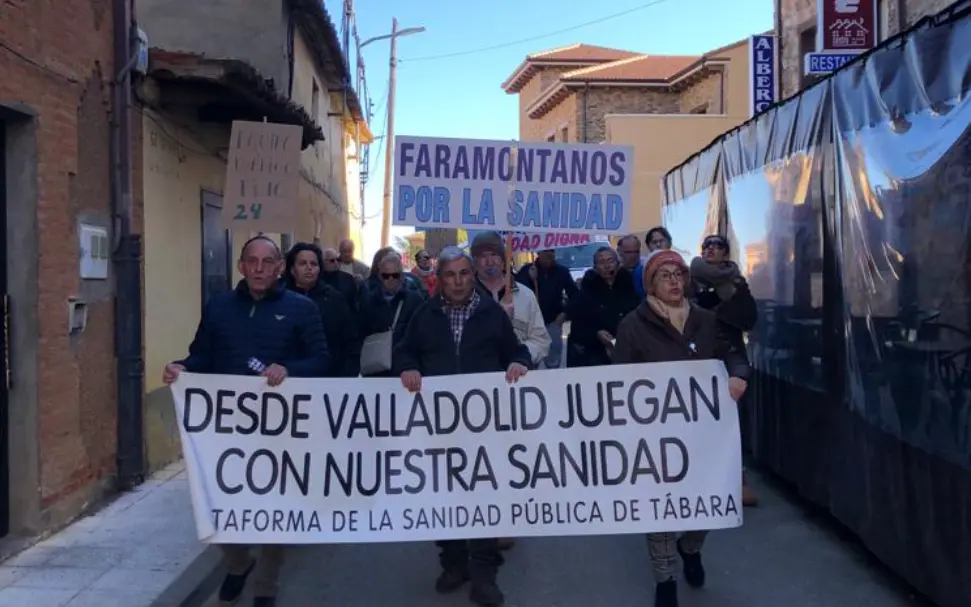 Concentración en Tábara. Imagen cedida