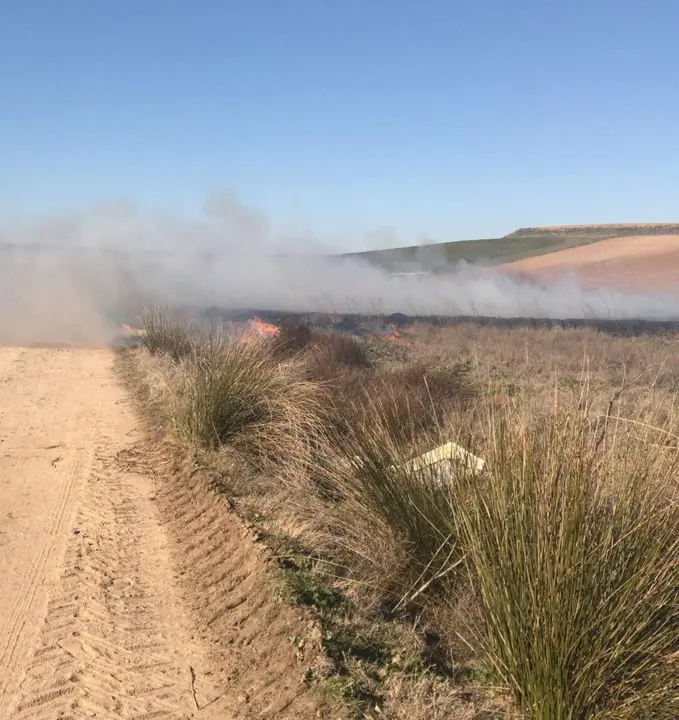 incendio declarado en Benegiles