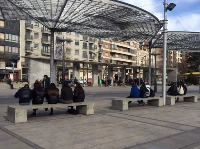 Imagen en la plaza de La Marina