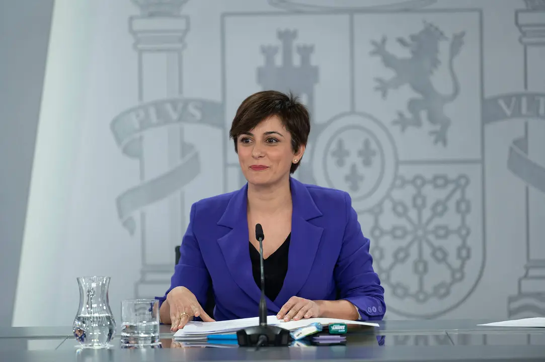 La ministra de Política Territorial y portavoz del Gobierno, Isabel Rodríguez, durante la rueda de prensa posterior al Consejo de Ministros vía Pool Moncloa Borja Puig de la Bellacasa