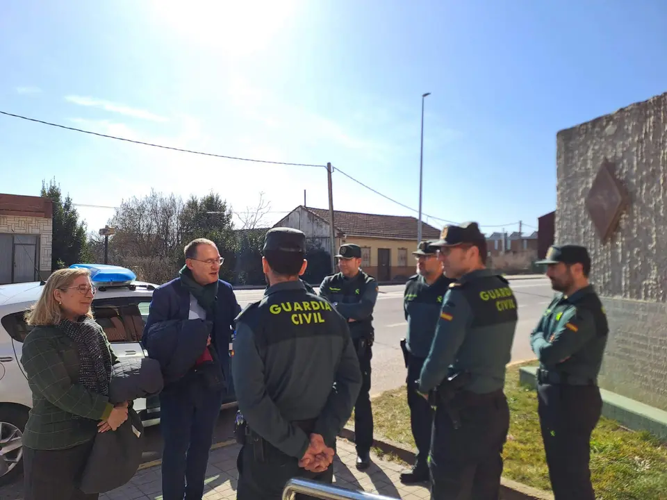 El subdelegado visita los puestos de mando de Camarzana y Fuentesauco