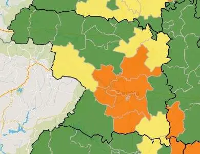 Mapa ZBS casos activos a 7 días (17 de febrero)