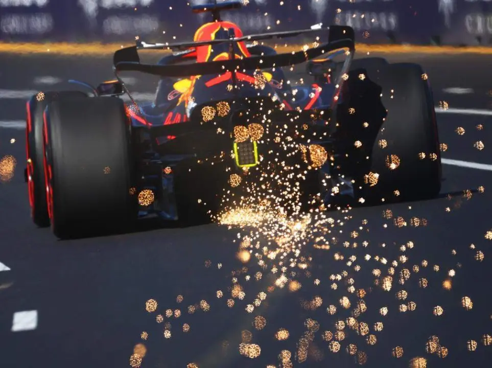 El Red Bull abre el DRS. Imagen Instagram Fórmula 1