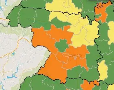 Mapa ZBS casos activos a 7 días (24 de febrero)