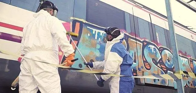 Vandalismo grafitero en los trenes de Renfe