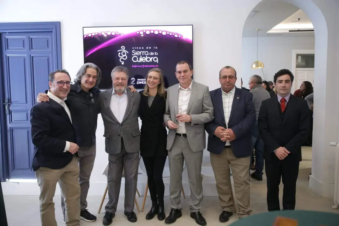 Francisco Requejo en la presentación de los Vinos de la Sierra de la Culebra en Madrid