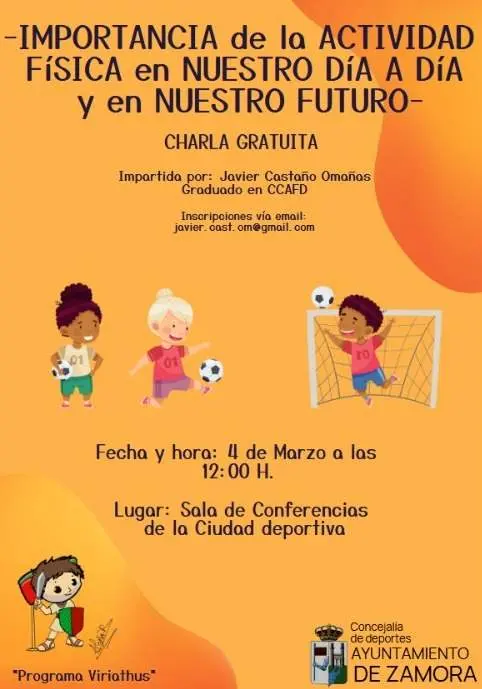 charlas gratuitas dentro del Programa municipal Viriathus