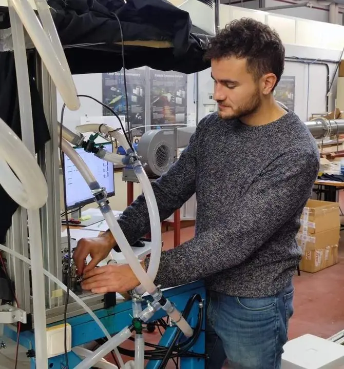 El investigador zamorano Joaquín Anatol durante el desarrollo del proyecto desarrollado por la UVA. Fotografía: CEDIDA