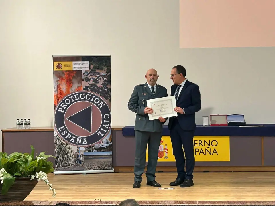 El Guardia Civil zamorano Alberto Ugidos, galardornado con la Medalla al Mérito de la Protección Civil por auxiliar a un hombre de avanzada edad en Toro