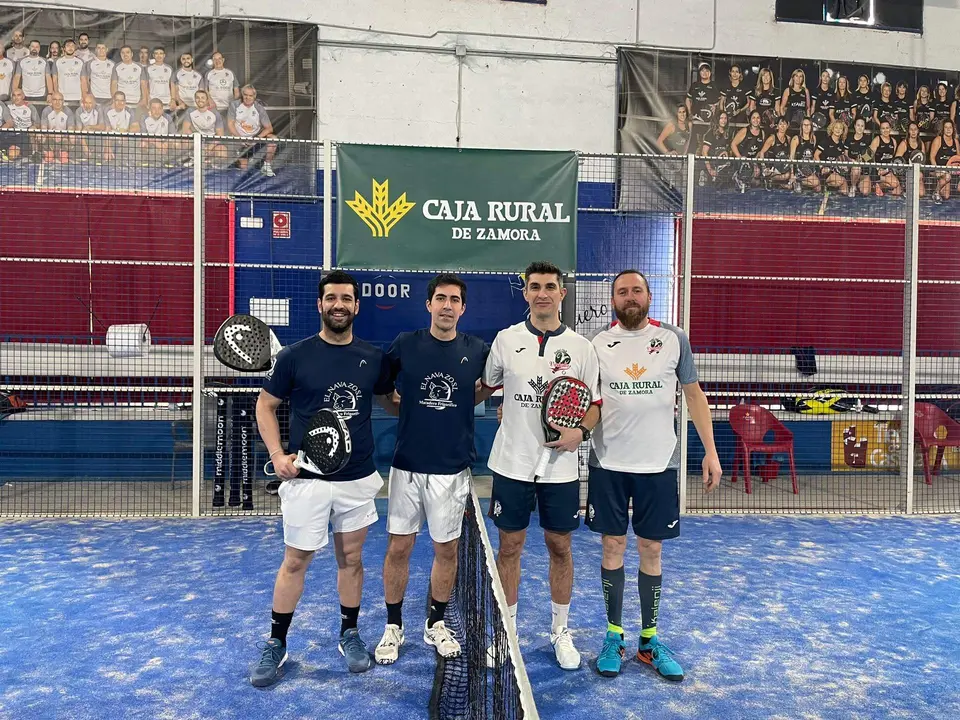 Uno de los equipos del Viriato Pádel Club