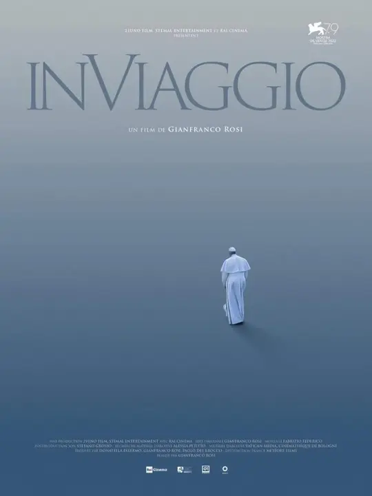 Cartel documental "In Viaggio, viajando con el Papa Francisco"