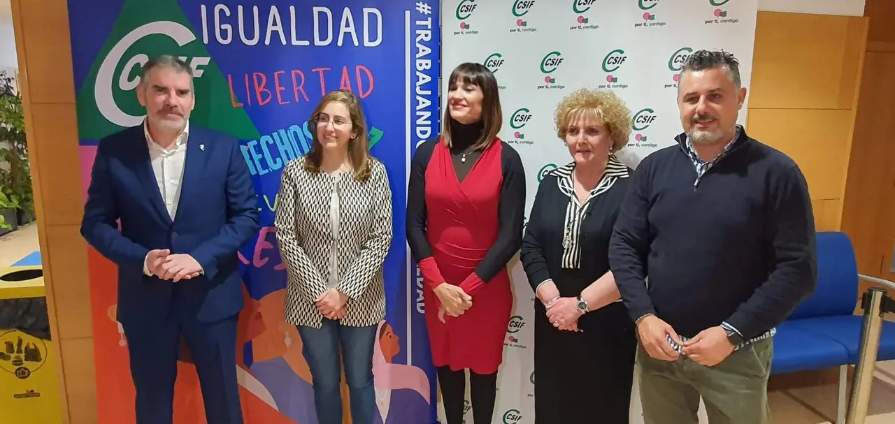 Acto de CSIF con Irene Villa