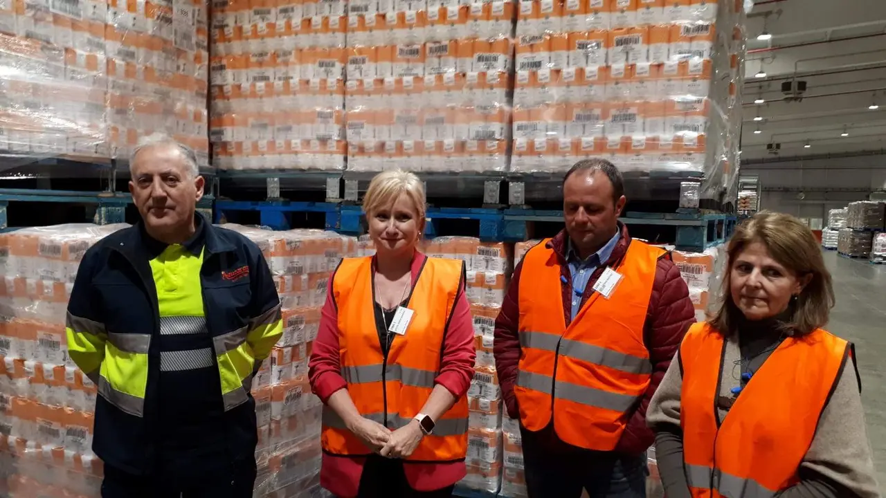 Visita al centro logístico y de envasado de Azucarera