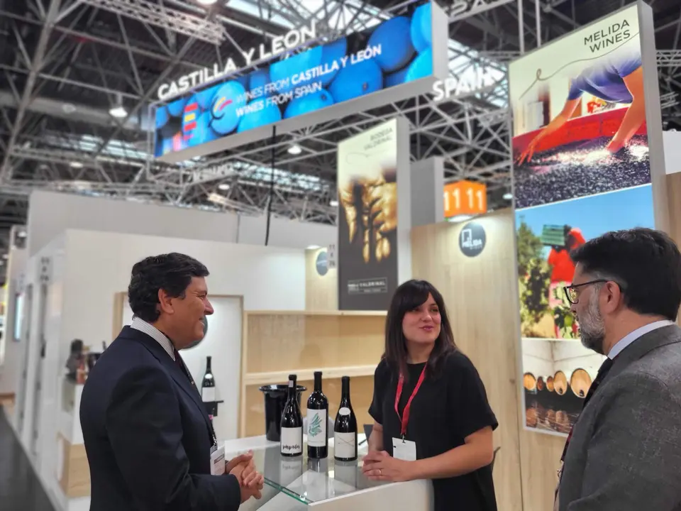 El consejero de Economía y Hacienda, Carlos Fernández Carriedo, en la Feria ProWein de Alemania