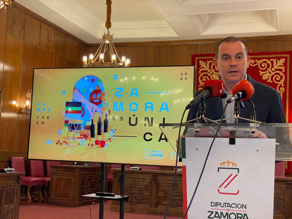 Requejo durante la presentación de la gala musical 'Zamora es Única'