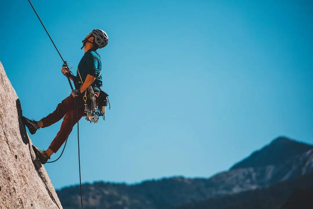 Fotografía de archivo de escalada