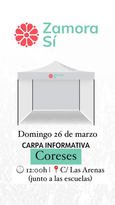 Carpa informativa Zamora Sí