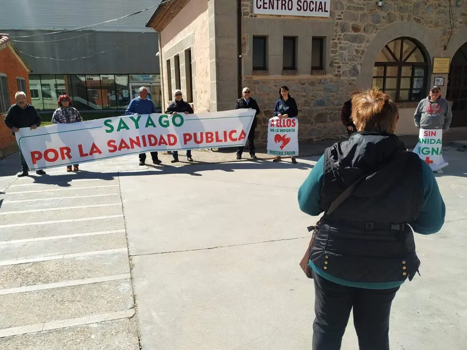 81 protesta de la Plataforma en Defensa de la Sanidad Pública de Sayago. Fotografía: CEDIDA