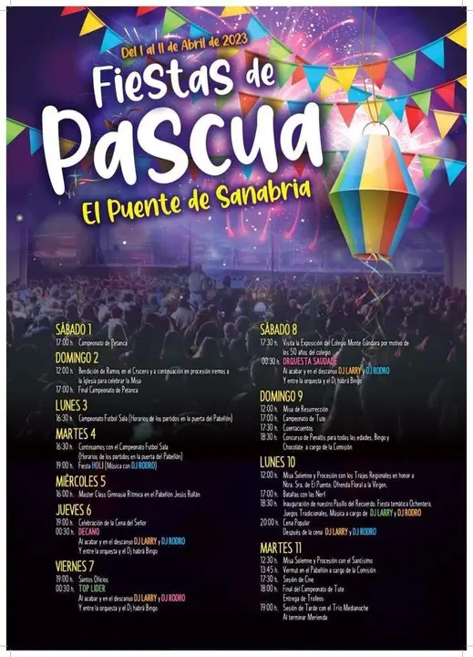 Cartel Pascua - Puente Sanabria