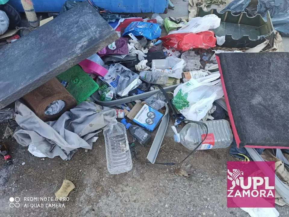 Basura en Morales del Vino. Imagen UPL