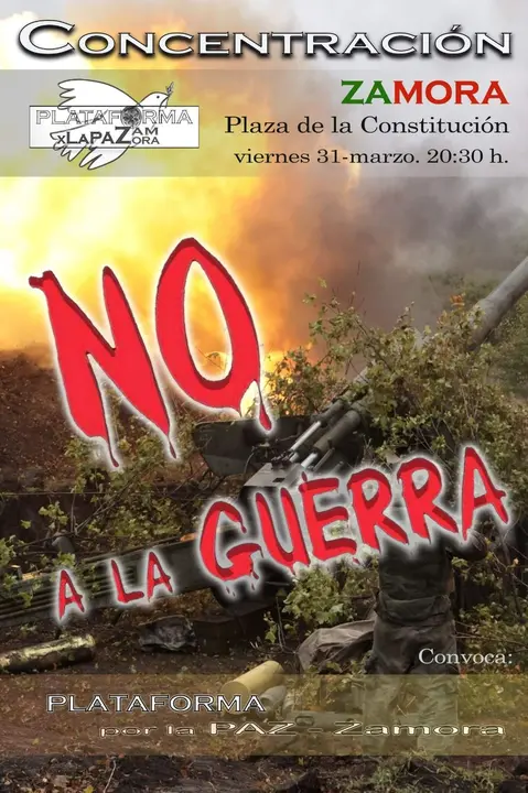 No a la guerra-Plataforma de la Paz
