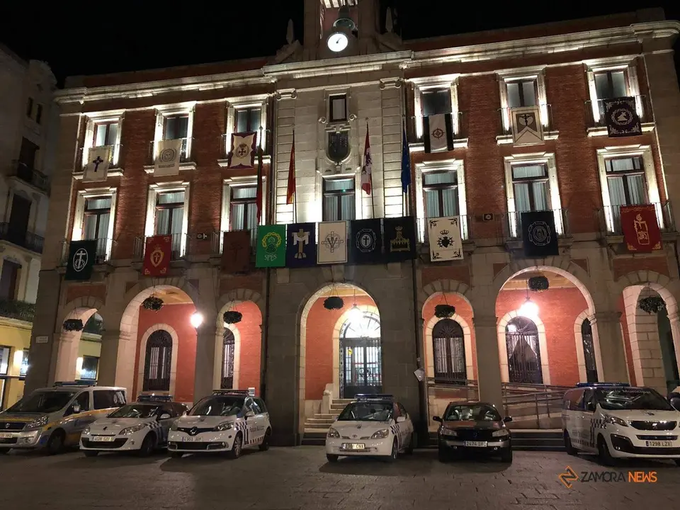 Despliegue policial durante la Semana Santa de Zamora