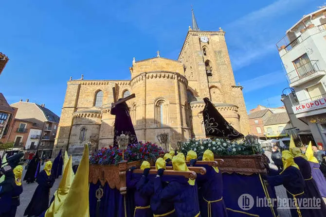 Procesión del Encuentro en Benavente. Fotografía: Interbenavente