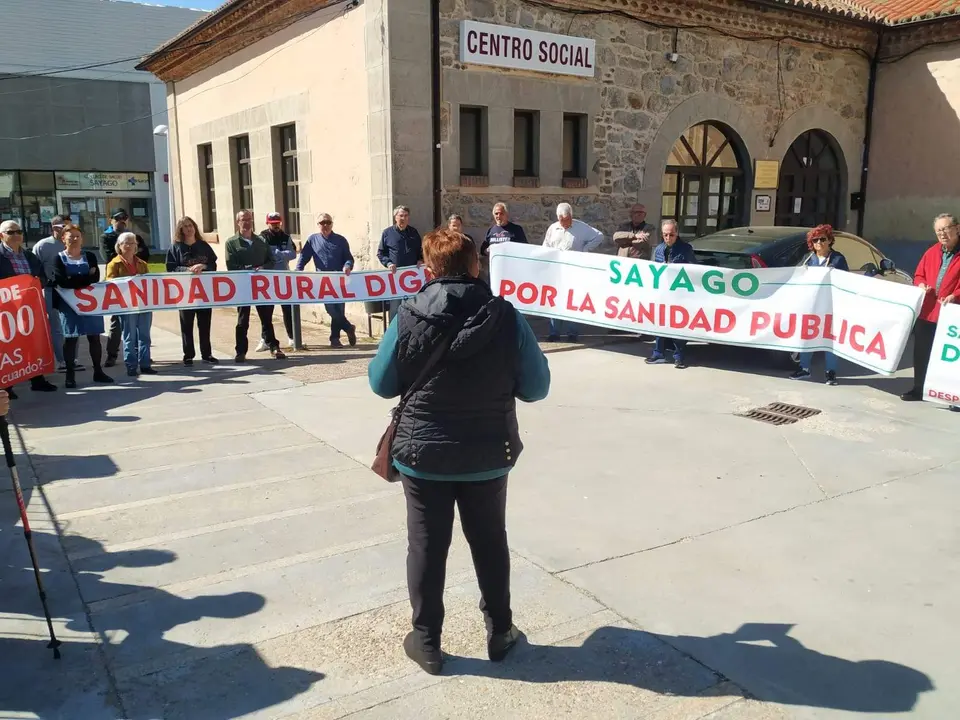 83 protesta de la Plataforma en Defensa de la Sanidad Pública de Sayago. Fotografía: CEDIDA