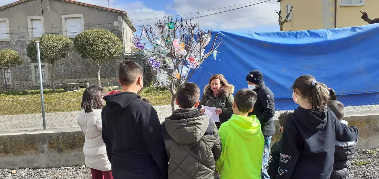Actividad de los alumnos del CRA Tierras de Sayago. Fotografía: CRA Tierras de Sayago