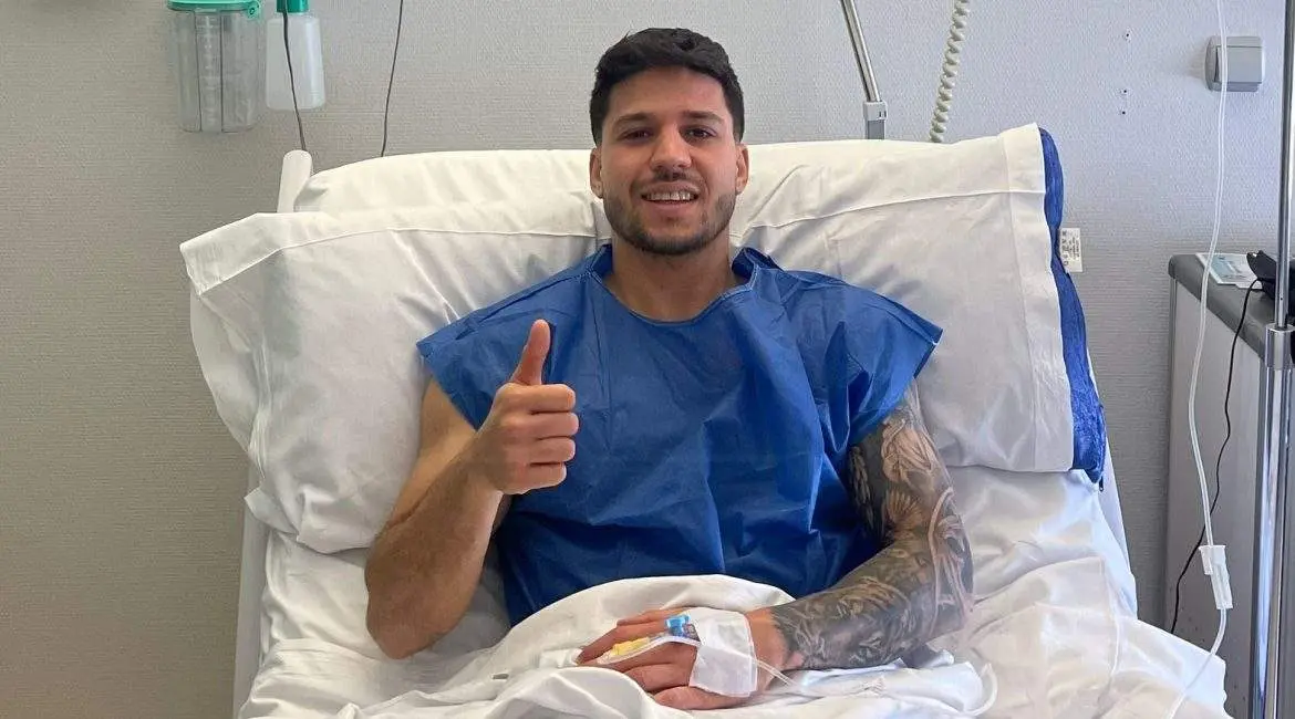 Nahuel tras la operación. Imagen Zamora CF