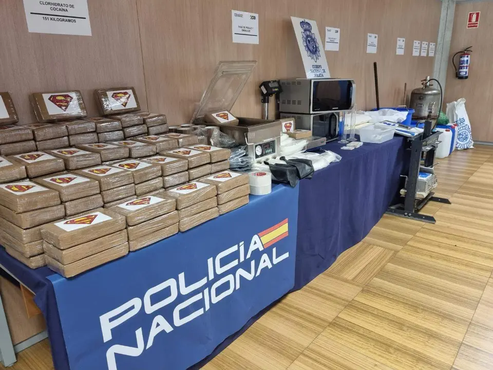 Desmantelado el mayor laboratorio en Europa de procesamiento de pasta base de cocaína con capacidad para producir 200 kilos diarios