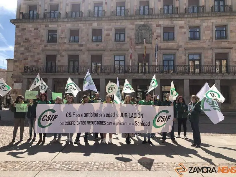 Concentración sanidad jubilación anticipada