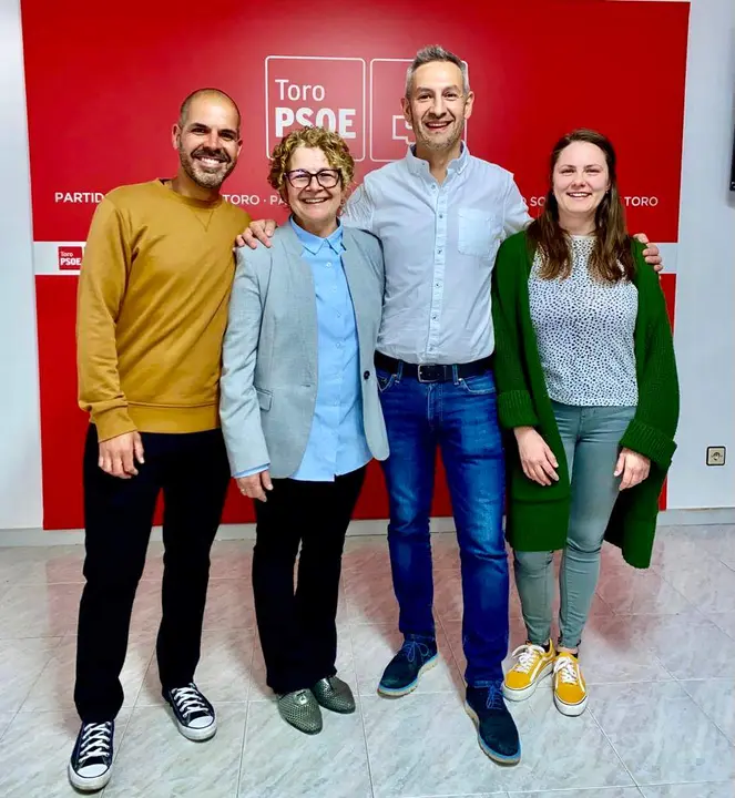 PSOE TORO Javier López Calero, María Vicenta Gil-Negrete, Carlos Rodríguez Casares y María Velasco