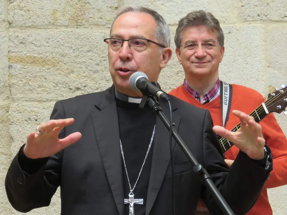 Fernando Valera durante el acto de convivencia de confirmandos en el Seminario. Fotografía: Diócesis de Zamora
