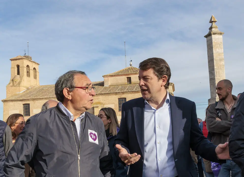 El presidente de la Junta, Alfonso Fernández Mañueco, durante la celebración del Día de CyL en Villalar archivo