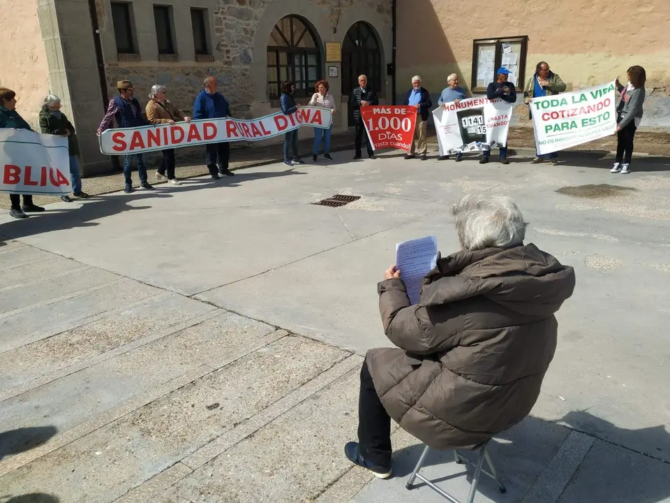85 protesta de la Plataforma en Defensa de la Sanidad Pública de Sayago. Fotografía: CEDIDA