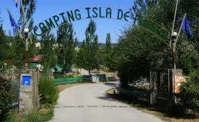 Entrada del camping Isla de Puebla