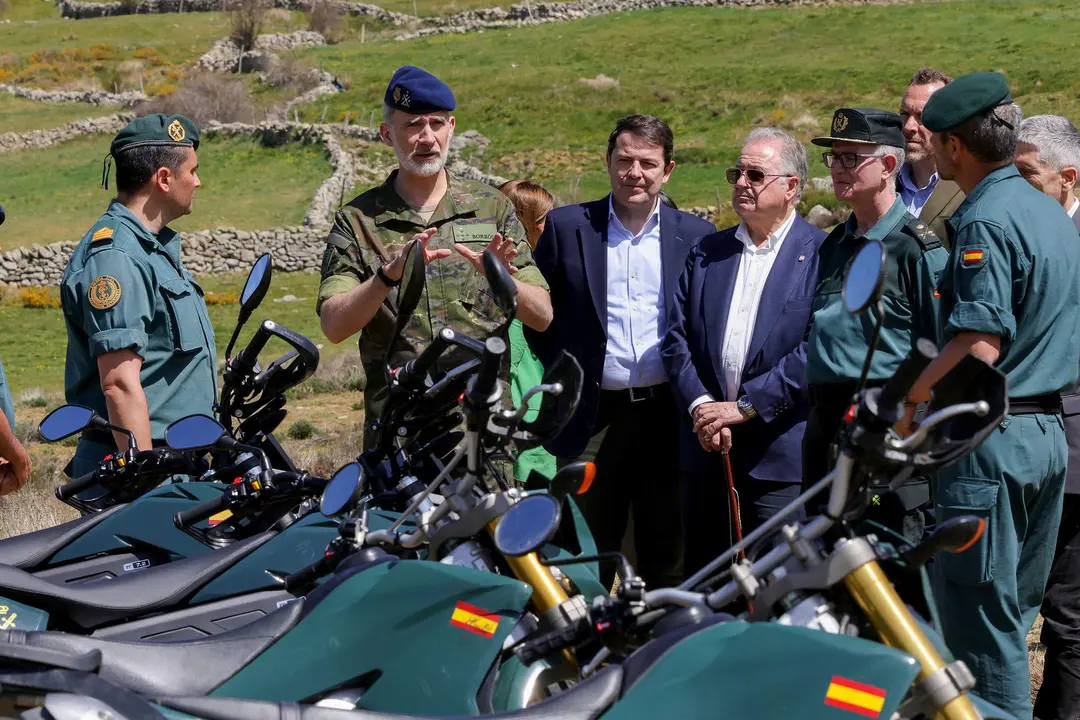 El Rey en su visita a Gredos