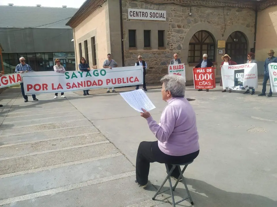 86 protesta de la Plataforma en Defensa de la Sanidad Pública de Sayago. Fotografía: CEDIDA