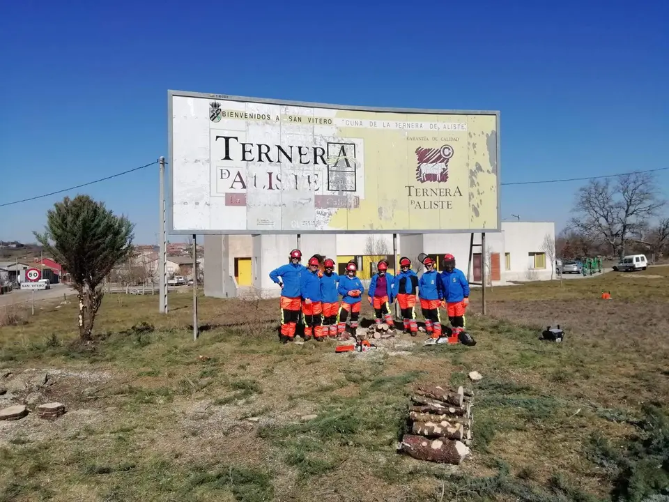 Trabajadores del Programa Mixto de Formación y Empleo del Ayuntamiento de San Vitero
