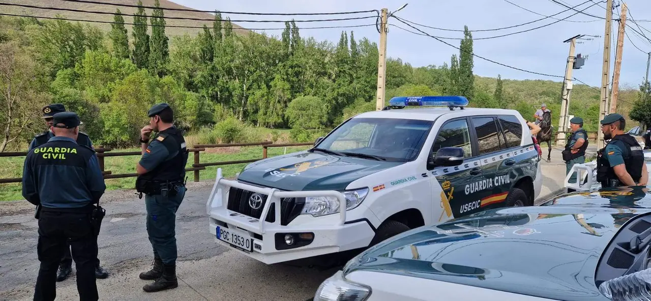 Dispositivo de búsqueda de la mujer desaparecida en Vigo de Sanabria. Fotografía: GC